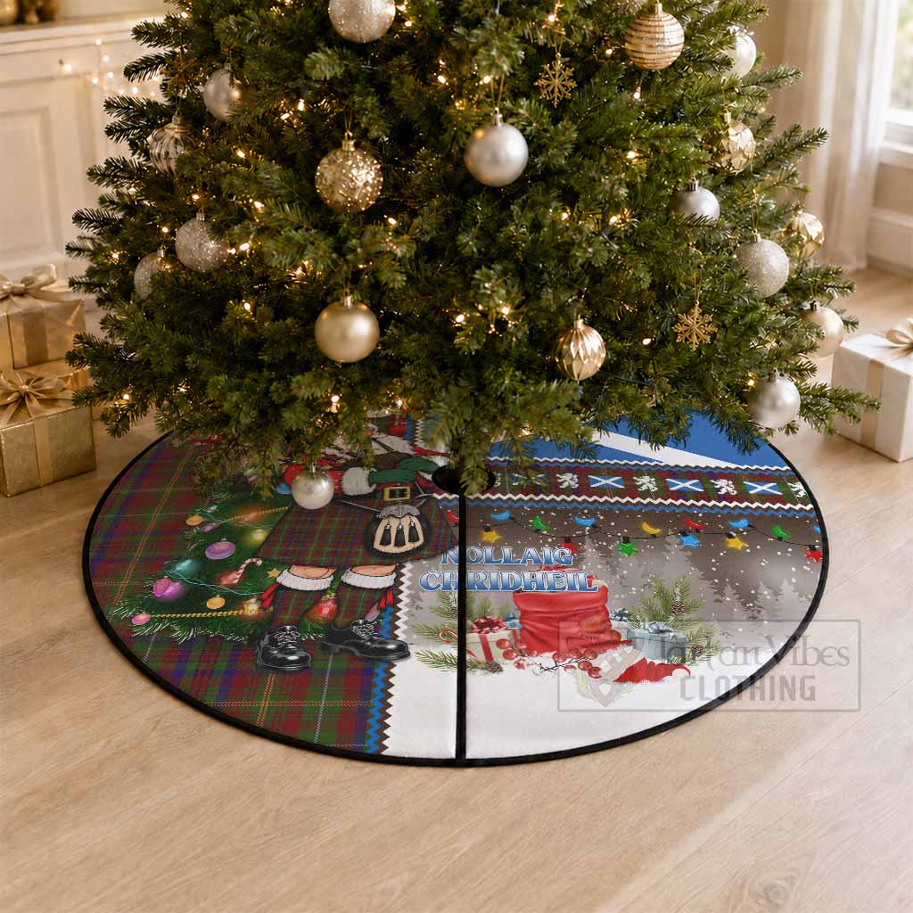 MacMaster (McMaster) Tartan Crest Christmas Tree Skirt Nollaig Chridheil Patchwork Style - Tartan Vibes Clothing