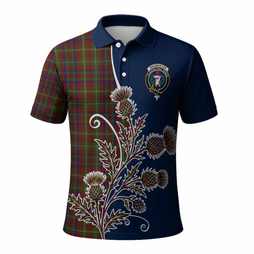 MacMaster (McMaster) Tartan Crest Proud Scottish Basic Thistle Polo Shirt