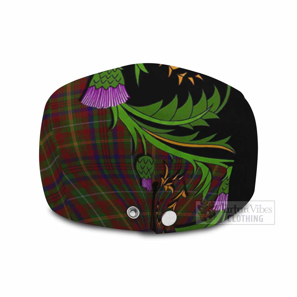MacMaster (McMaster) Tartan Flat Cap, Jeff Cap Scottish Thistle Pride Heritage Art - Tartan Vibes Clothing