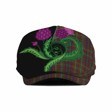 MacMaster (McMaster) Tartan Flat Cap, Jeff Cap Traditional Scottish Thistle Flat Cap - Tartan Vibes Clothing