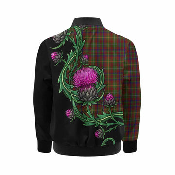 MacMaster (McMaster) Tartan Kid Bomber Jacket Resilient Scottish Thistle Kid - Tartan Vibes Clothing