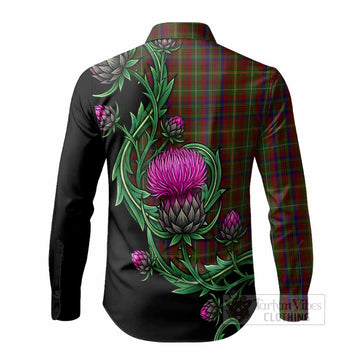 MacMaster (McMaster) Tartan Long Sleeve Button Shirts Resilient Scottish Thistle Men's Shirt - Tartan Vibes Clothing
