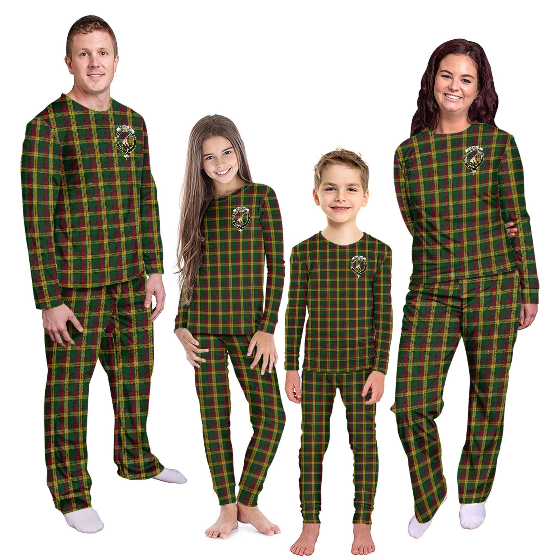 MacMillan Ancient Tartan Pajamas Family Set with Family Crest - Tartanvibesclothing