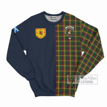 MacMillan (McMillan) Tartan Sweatshirt Alba with Scottish Lion Royal Arm Half Style