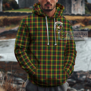 MacMillan (McMillan) Tartan Cotton Hoodie with Family Crest