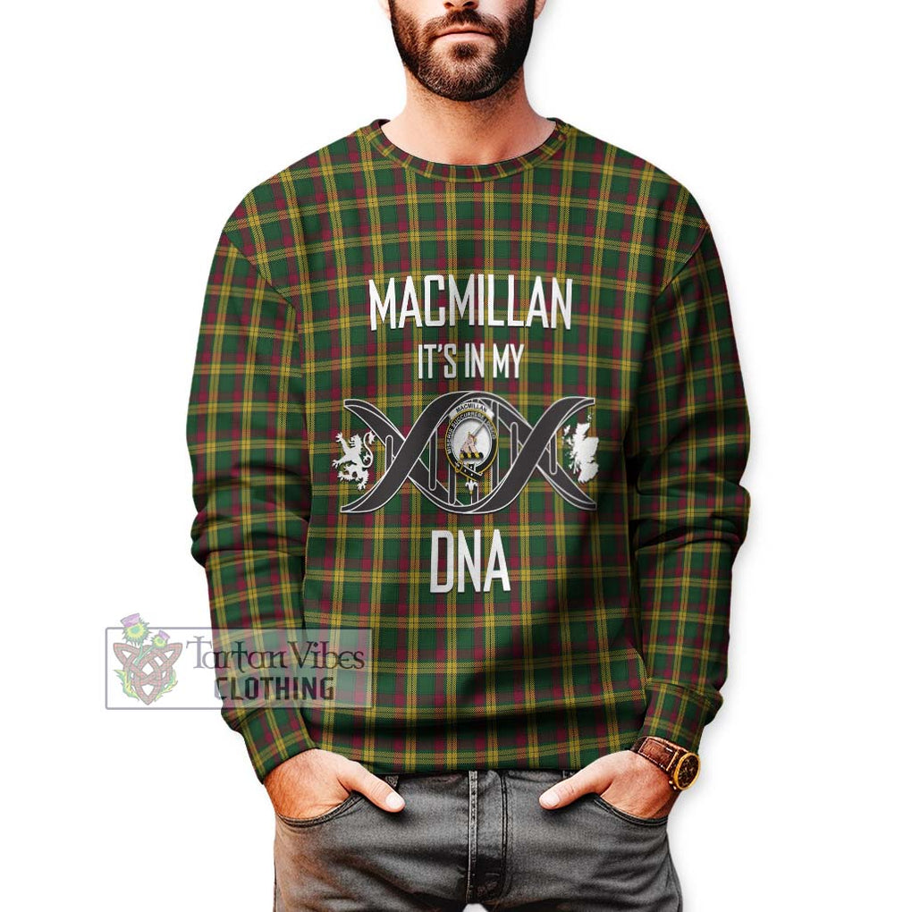 MacMillan (McMillan) Tartan Sweatshirt with Family Crest DNA In Me Style Unisex - Tartanvibesclothing Shop