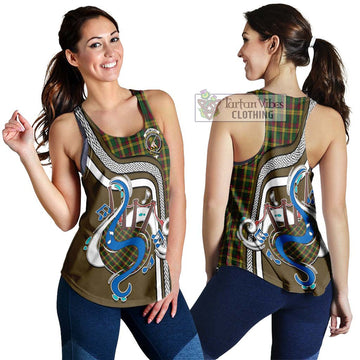 MacMillan (McMillan) Tartan Women's Racerback Tanks with Epic Bagpipe Style