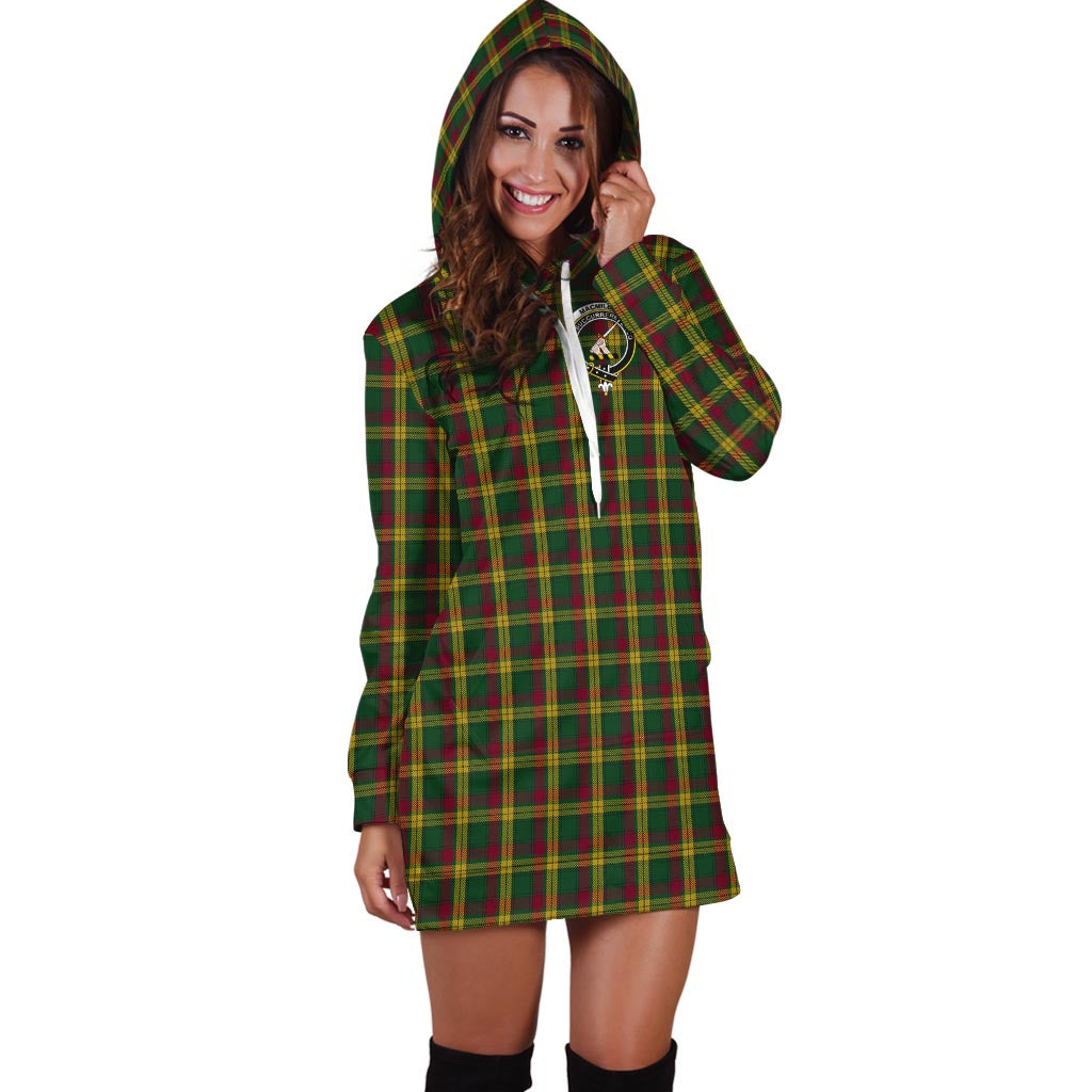 MacMillan (McMillan) Tartan Hoodie Dress with Family Crest - Tartan Vibes Clothing