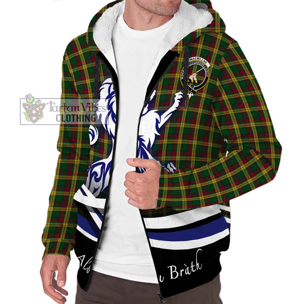 MacMillan (McMillan) Tartan Sherpa Hoodie with Alba Gu Brath Regal Lion Emblem Unisex S - Tartanvibesclothing Shop