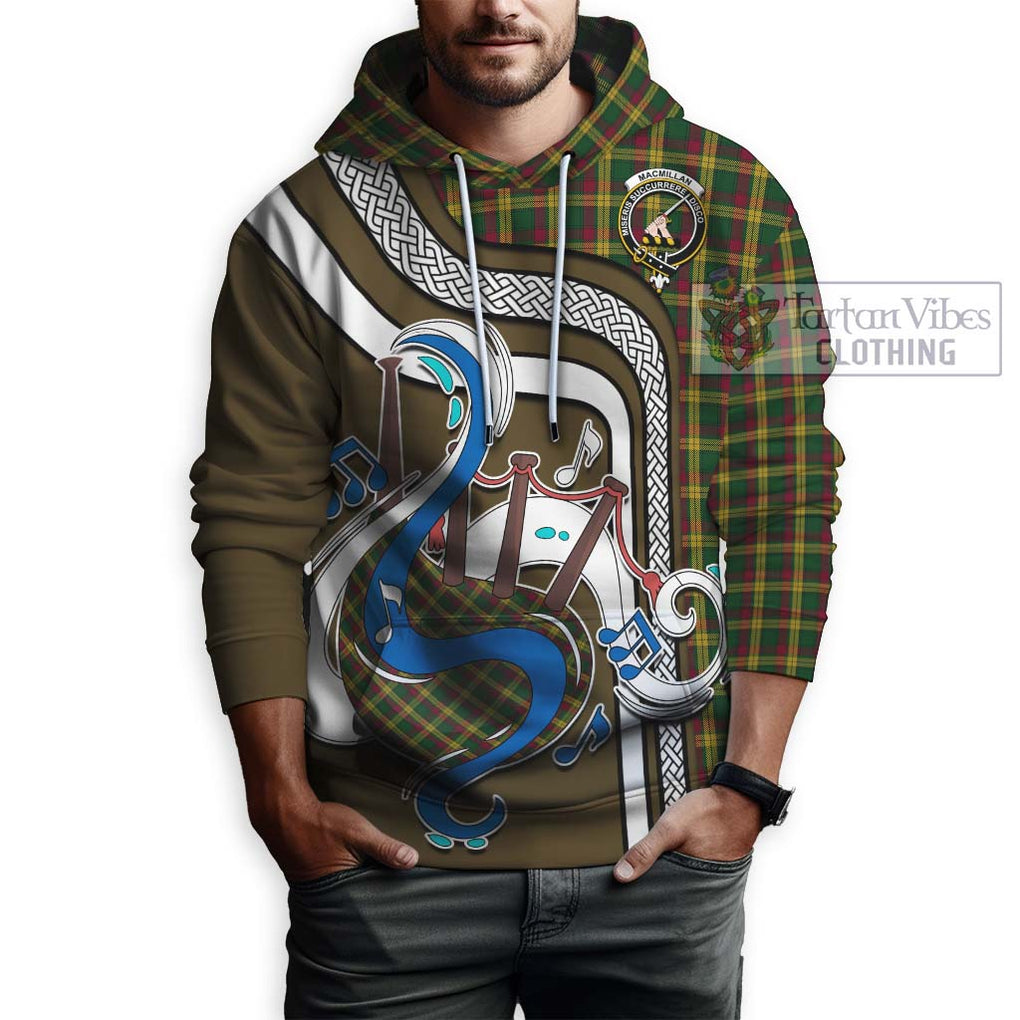 MacMillan (McMillan) Tartan Hoodie with Epic Bagpipe Style Zip Hoodie - Tartanvibesclothing Shop