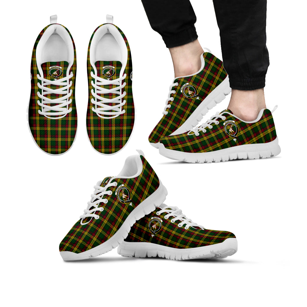 MacMillan (McMillan) Tartan Sneakers with Family Crest Kid's Sneakers - Tartan Vibes Clothing