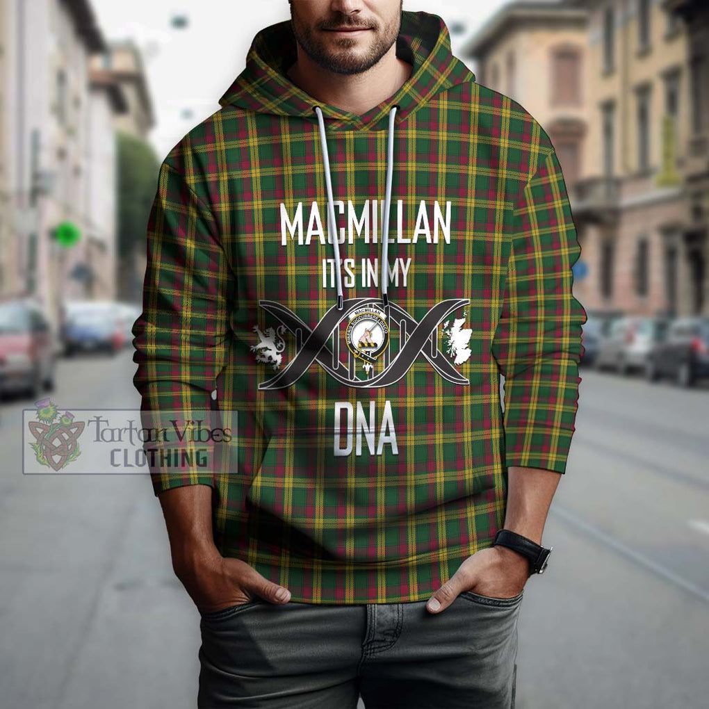 MacMillan (McMillan) Tartan Hoodie with Family Crest DNA In Me Style Pullover Hoodie - Tartanvibesclothing Shop