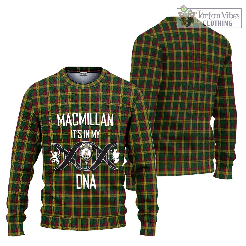 MacMillan (McMillan) Tartan Knitted Sweater with Family Crest DNA In Me Style Unisex - Tartanvibesclothing Shop