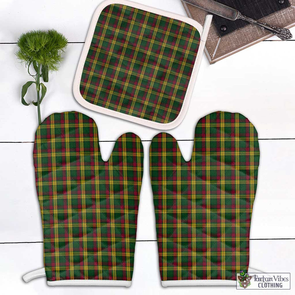 MacMillan (McMillan) Tartan Combo Oven Mitt & Pot-Holder Combo 1 Oven Mitt & 1 Pot-Holder White - Tartan Vibes Clothing