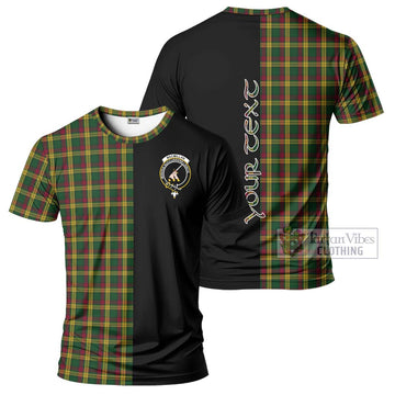 MacMillan (McMillan) Tartan T-Shirt with Family Crest and Half Of Me Style