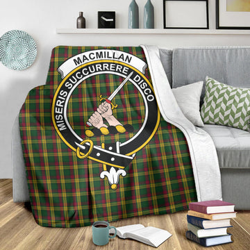 MacMillan (McMillan) Tartan Blanket with Family Crest