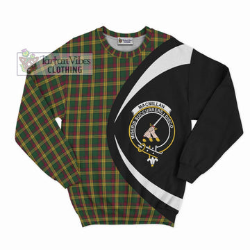 MacMillan (McMillan) Tartan Sweatshirt with Family Crest Circle Style