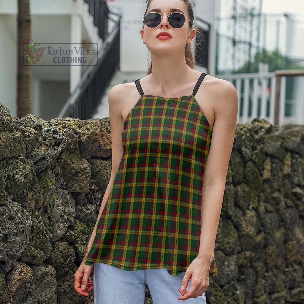 Tartan Vibes Clothing MacMillan Ancient Tartan Loose Halter Neck Camisole