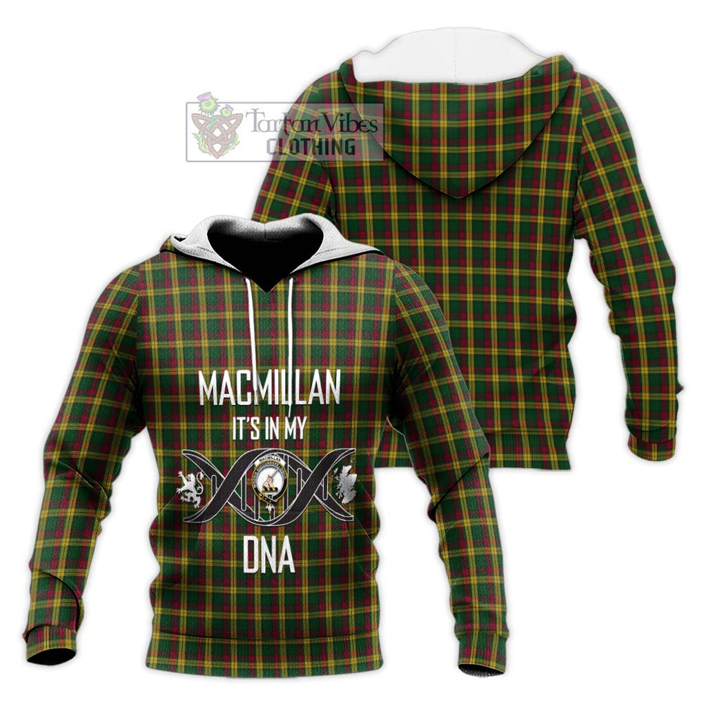 MacMillan (McMillan) Tartan Knitted Hoodie with Family Crest DNA In Me Style Unisex Knitted Pullover Hoodie - Tartanvibesclothing Shop