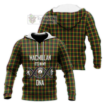 MacMillan (McMillan) Tartan Knitted Hoodie with Family Crest DNA In Me Style