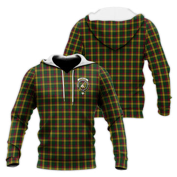 MacMillan (McMillan) Tartan Knitted Hoodie with Family Crest