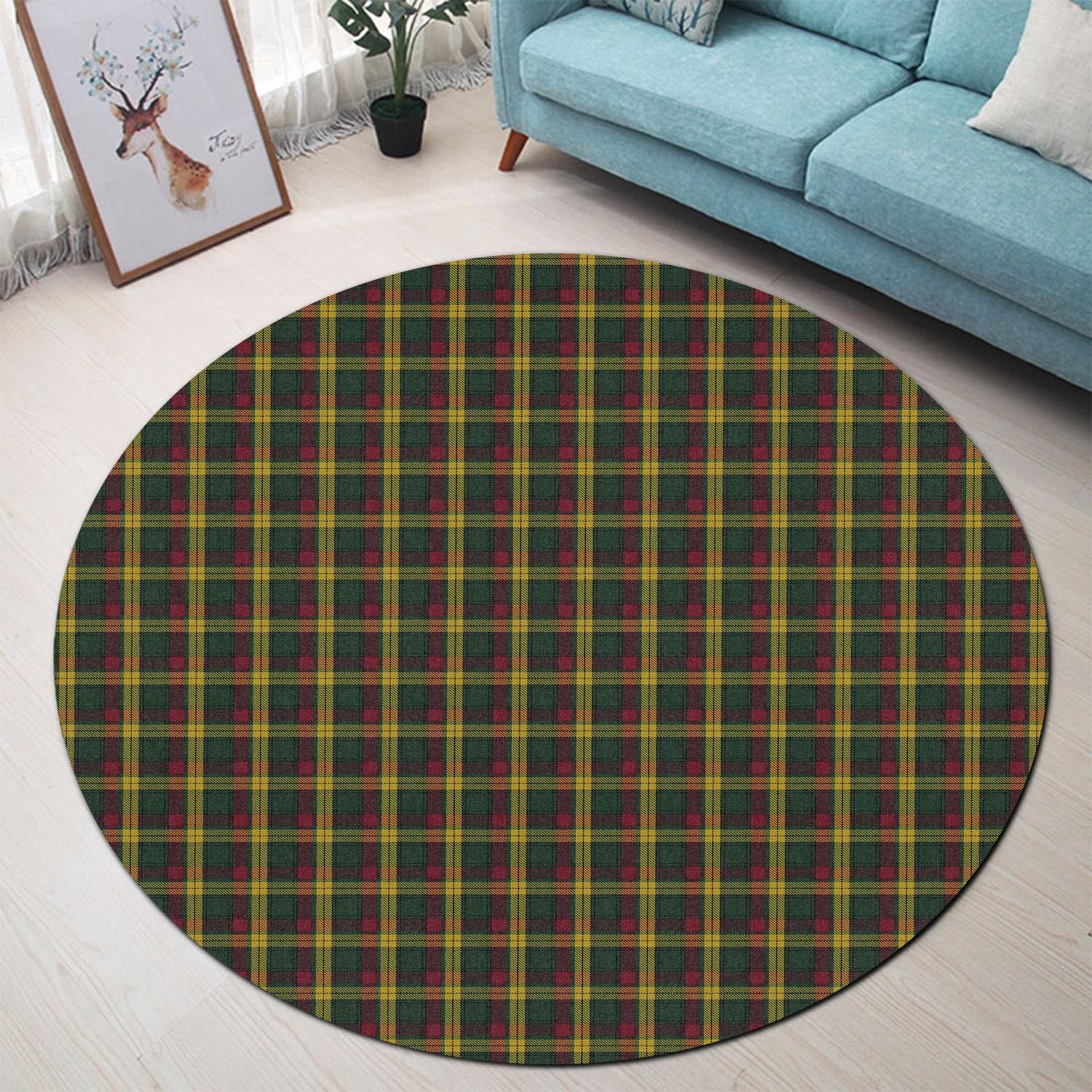 MacMillan (McMillan) Tartan Round Rug - Tartan Vibes Clothing