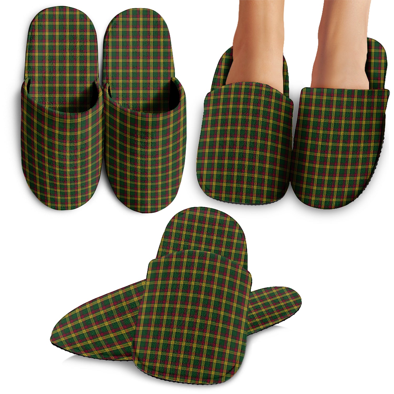 MacMillan Ancient Tartan Home Slippers - Tartanvibesclothing