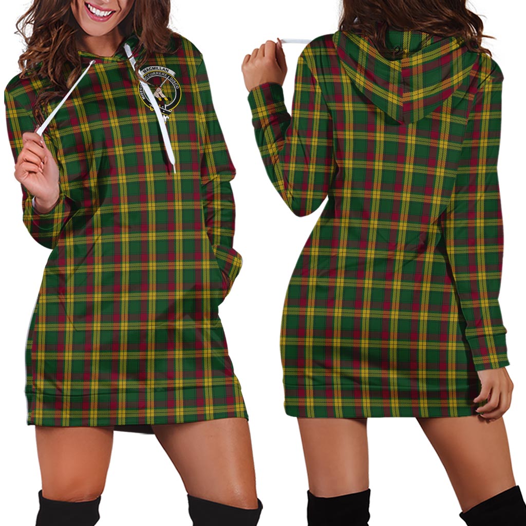 MacMillan (McMillan) Tartan Hoodie Dress with Family Crest - Tartan Vibes Clothing