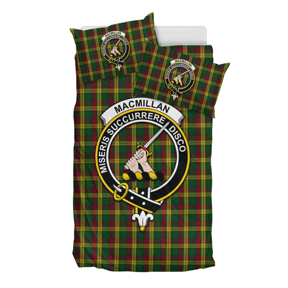 MacMillan (McMillan) Tartan Bedding Set with Family Crest - Tartan Vibes Clothing