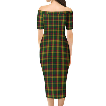 MacMillan (McMillan) Tartan Off Shoulder Lady Dress