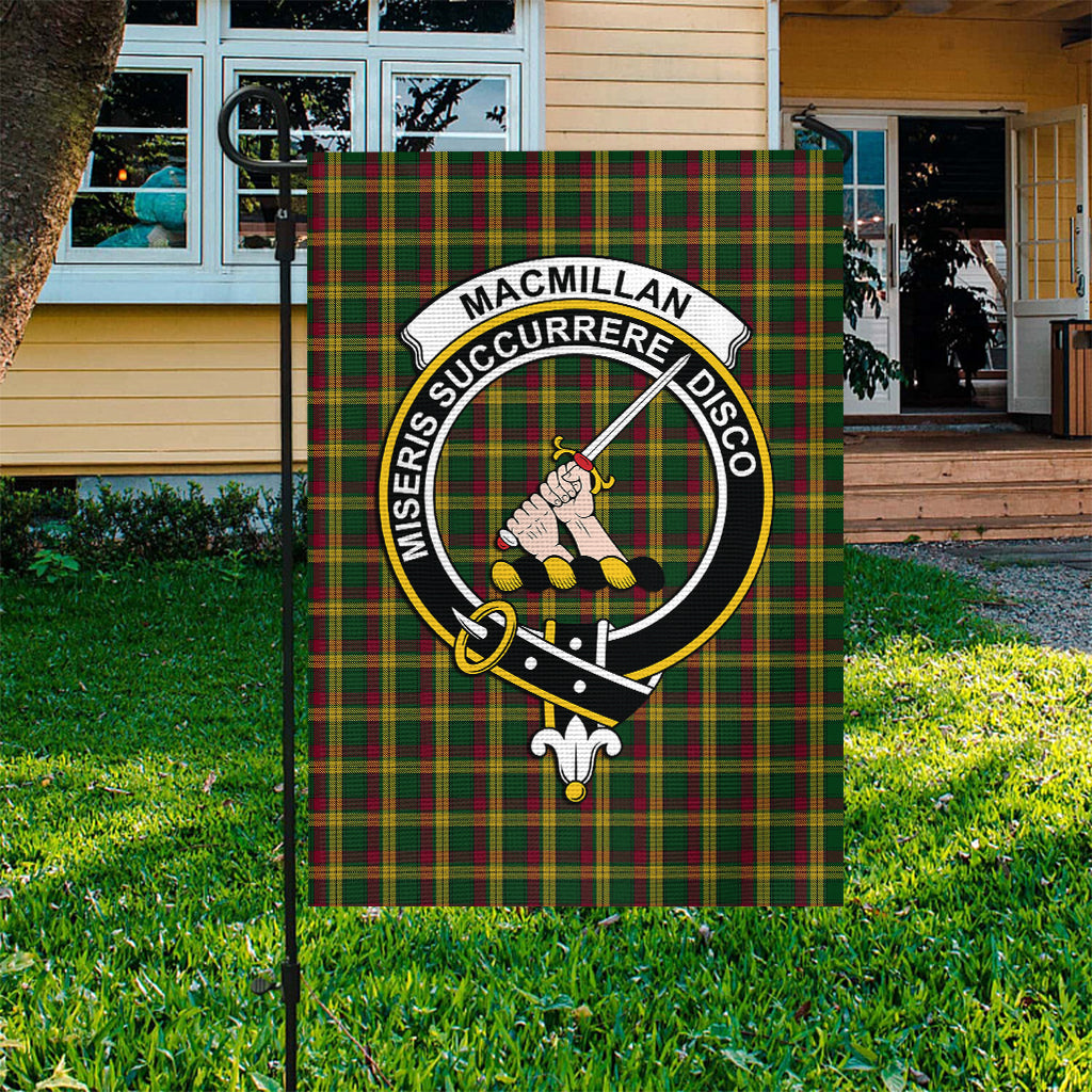 MacMillan (McMillan) Tartan Garden Flag with Family Crest Garden Flag - Tartan Vibes Clothing