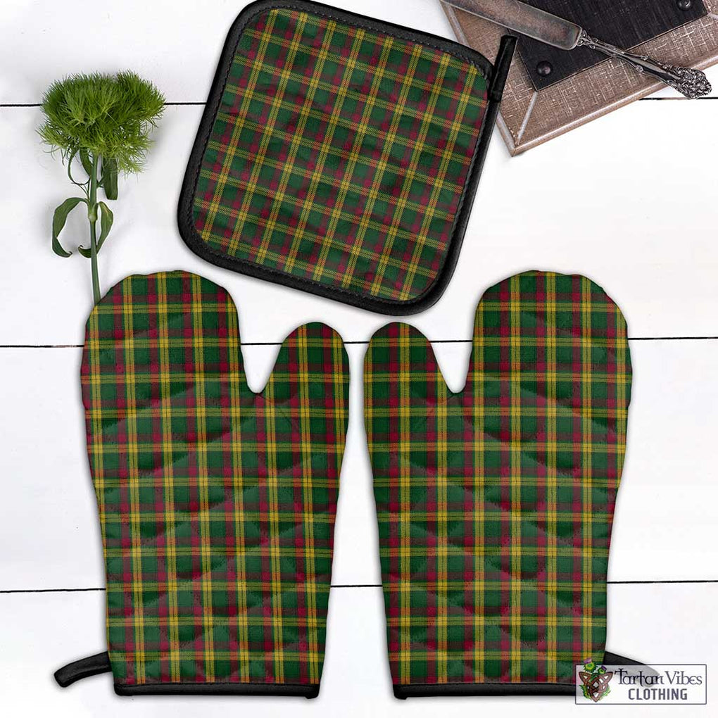 MacMillan (McMillan) Tartan Combo Oven Mitt & Pot-Holder Combo 1 Oven Mitt & 1 Pot-Holder Black - Tartan Vibes Clothing