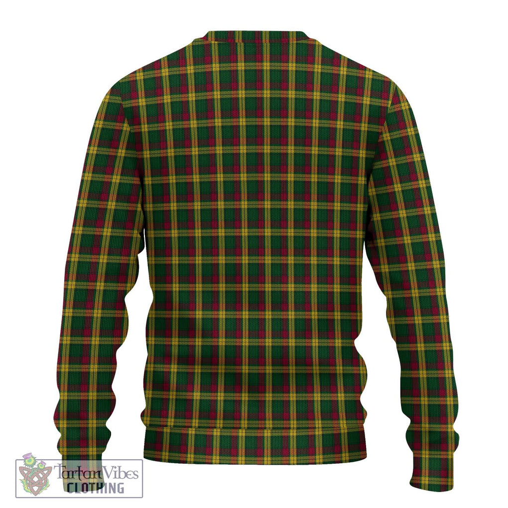 MacMillan (McMillan) Tartan Knitted Sweater with Family Crest DNA In Me Style - Tartanvibesclothing Shop