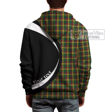 MacMillan Ancient Tartan Hoodie with Family Crest Circle Style
