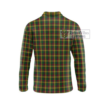 MacMillan (McMillan) Tartan Long Sleeve Polo Shirt with Family Crest DNA In Me Style