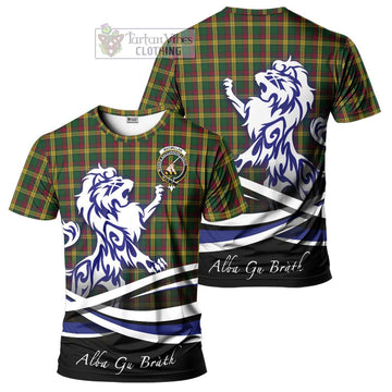 MacMillan (McMillan) Tartan Cotton T-shirt with Alba Gu Brath Regal Lion Emblem