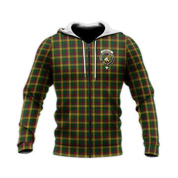 MacMillan (McMillan) Tartan Knitted Hoodie with Family Crest