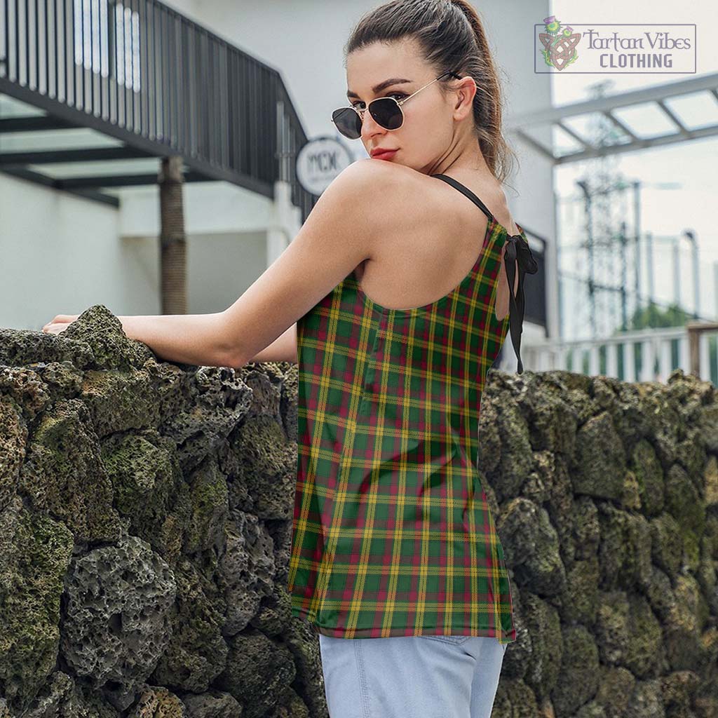 Tartan Vibes Clothing MacMillan Ancient Tartan Loose Halter Neck Camisole