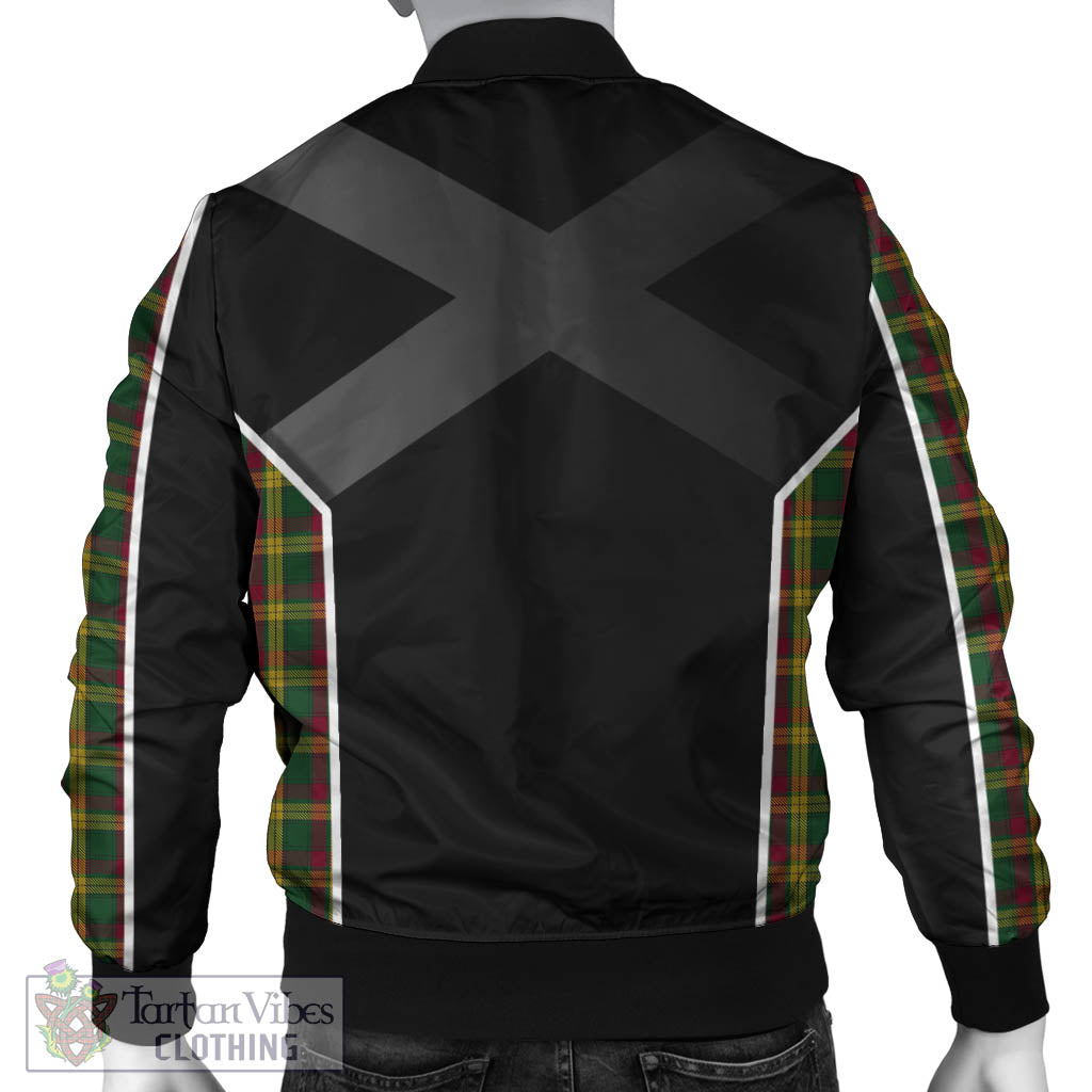 Tartan Vibes Clothing MacMillan Ancient Tartan Bomber Jacket with Family Crest and Scottish Thistle Vibes Sport Style