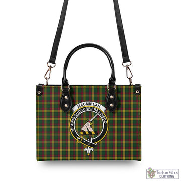 MacMillan (McMillan) Tartan Luxury Leather Handbags with Family Crest - Tartan Vibes Clothing