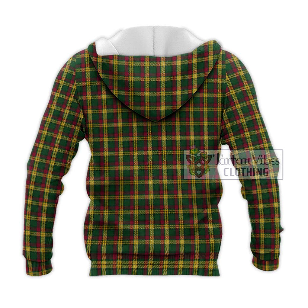 MacMillan (McMillan) Tartan Knitted Hoodie with Family Crest DNA In Me Style - Tartanvibesclothing Shop