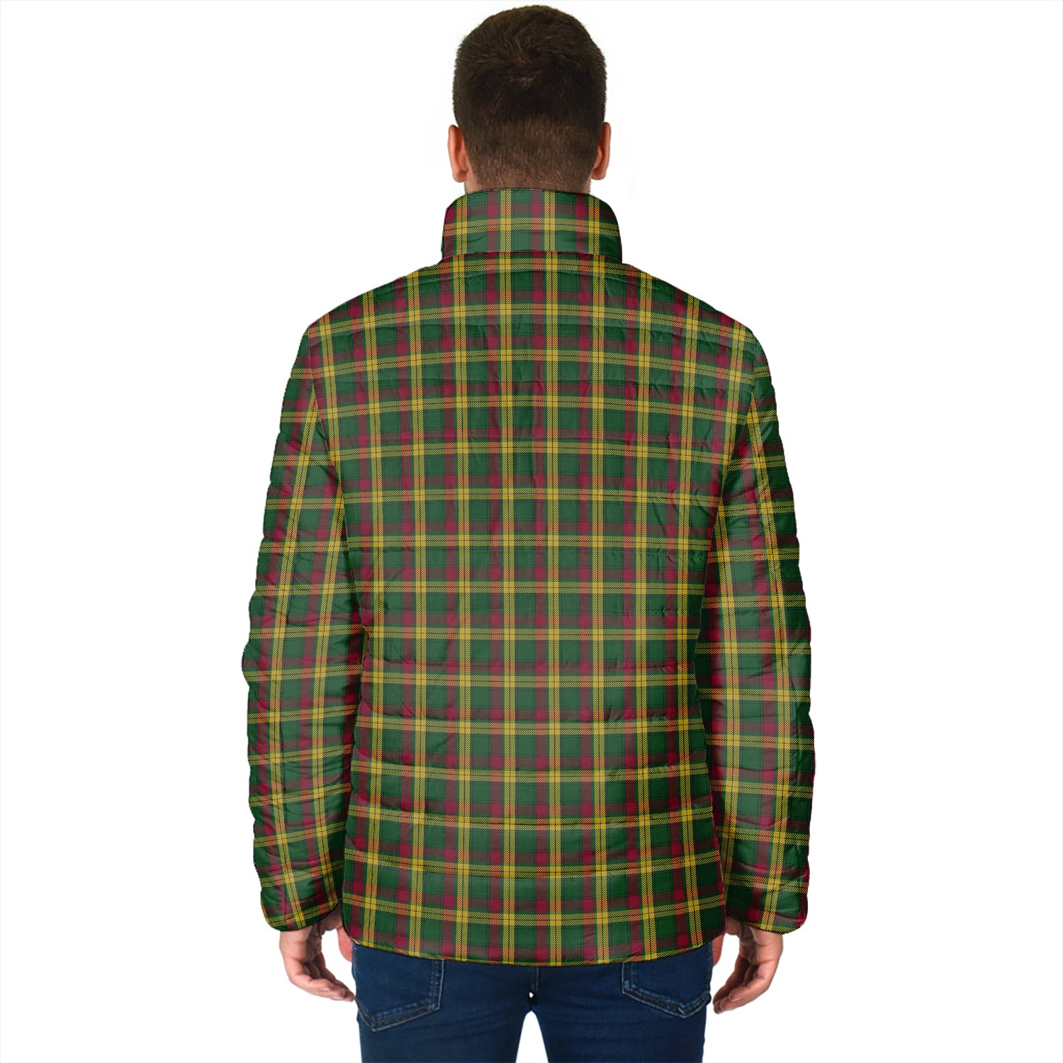 MacMillan (McMillan) Tartan Padded Jacket with Family Crest - Tartan Vibes Clothing