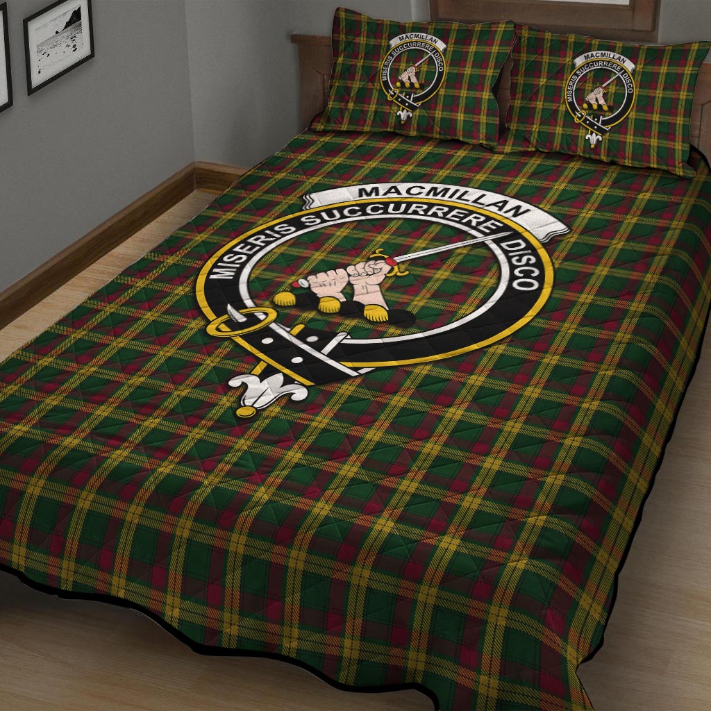 MacMillan (McMillan) Tartan Quilt Bed Set with Family Crest - Tartan Vibes Clothing