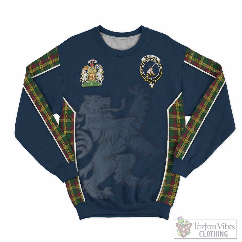 Tartan Vibes Clothing MacMillan Ancient Tartan Sweater with Family Crest and Lion Rampant Vibes Sport Style