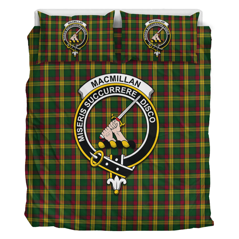 MacMillan (McMillan) Tartan Bedding Set with Family Crest - Tartan Vibes Clothing