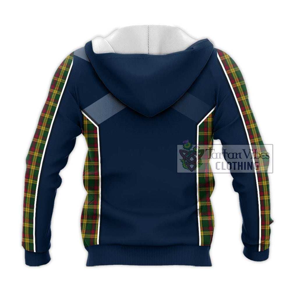 MacMillan (McMillan) Tartan Knitted Hoodie with Family Crest and Lion Rampant Vibes Sport Style - Tartan Vibes Clothing