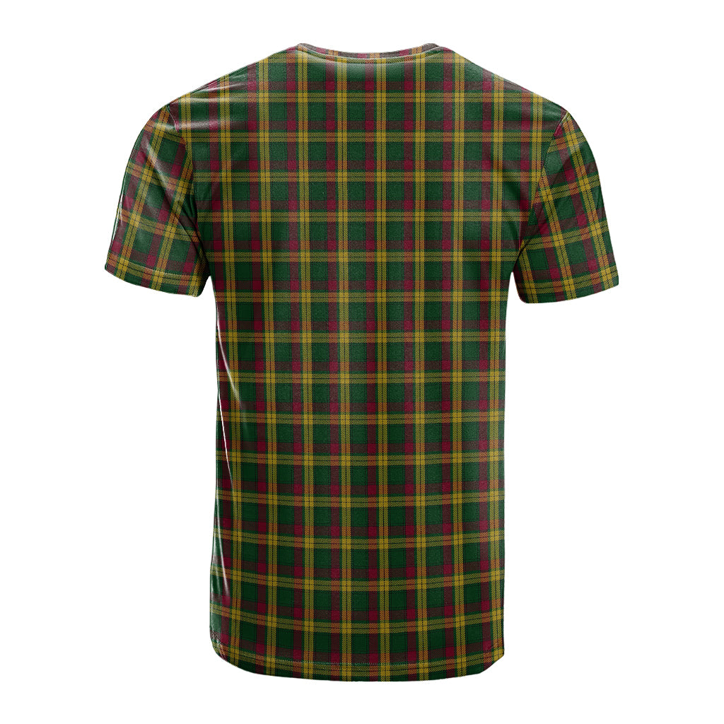 MacMillan (McMillan) Tartan T-Shirt with Family Crest - Tartan Vibes Clothing