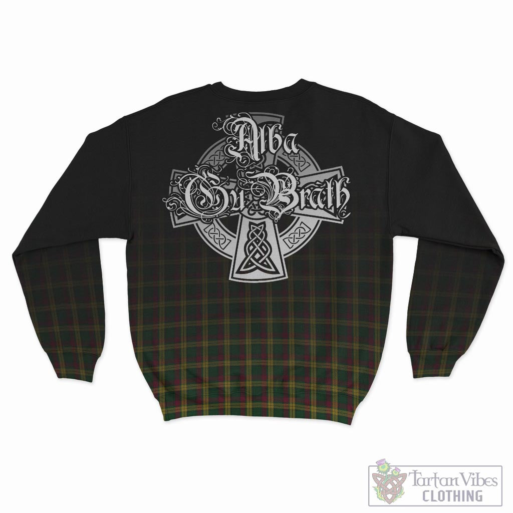 Tartan Vibes Clothing MacMillan Ancient Tartan Sweatshirt Featuring Alba Gu Brath Family Crest Celtic Inspired