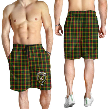 MacMillan (McMillan) Tartan Mens Shorts with Family Crest