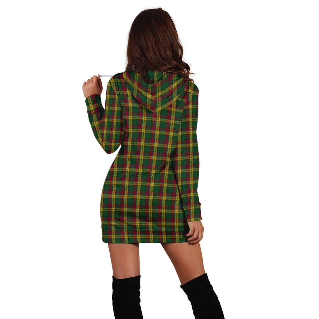 MacMillan (McMillan) Tartan Hoodie Dress with Family Crest - Tartan Vibes Clothing